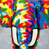 Dazzling Elephant | Hand painted oil on canvas | 50x50cm Framed