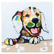 Cheeky Labrador. 100% hand painted oil on canvas. Framed - Fun Animal Art