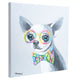 Cute Chihuahua with bow tie. 100% hand painted oil on canvas. Framed - Fun Animal Art