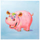 Happy Hippopotamus | Hand Painted Oil on Canvas | 60x 60cm Framed. - Fun Animal Art