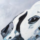 Dalmatian. 100% hand painted oil on canvas. Framed - Fun Animal Art
