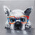 Cute French Bulldog with glasses. 100% hand painted oil on canvas. Framed - Fun Animal Art